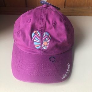 Life is Good hat purple